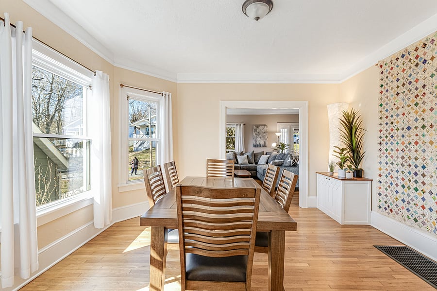 Dining room, viewed from kitchen