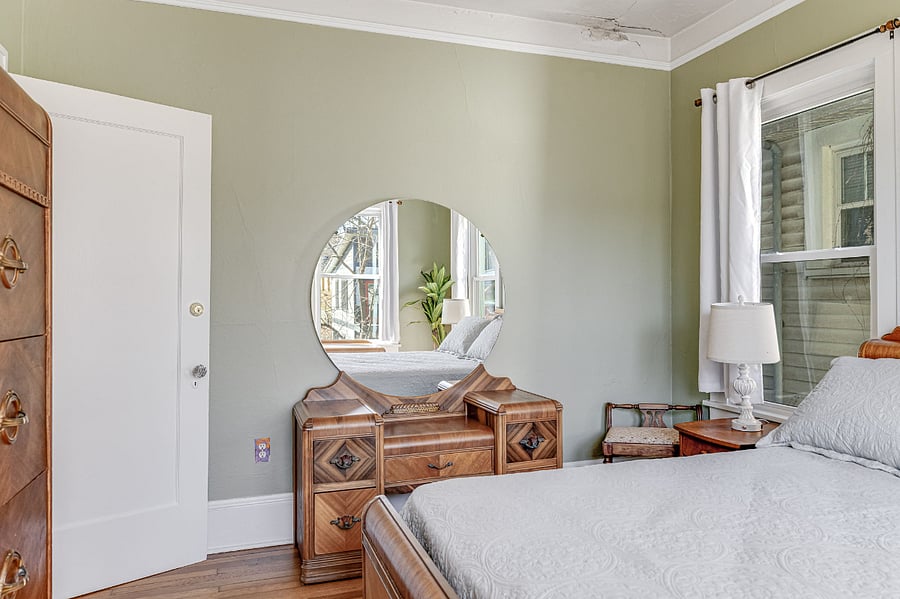 Master bedroom with double bed