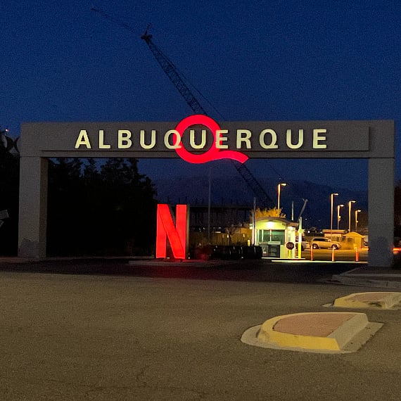 Entrance to Netflix studios