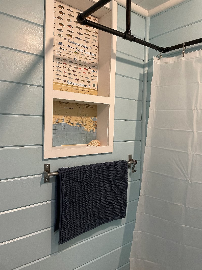 Bathroom up close.