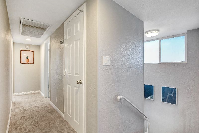 Upstairs hallway and storage closet