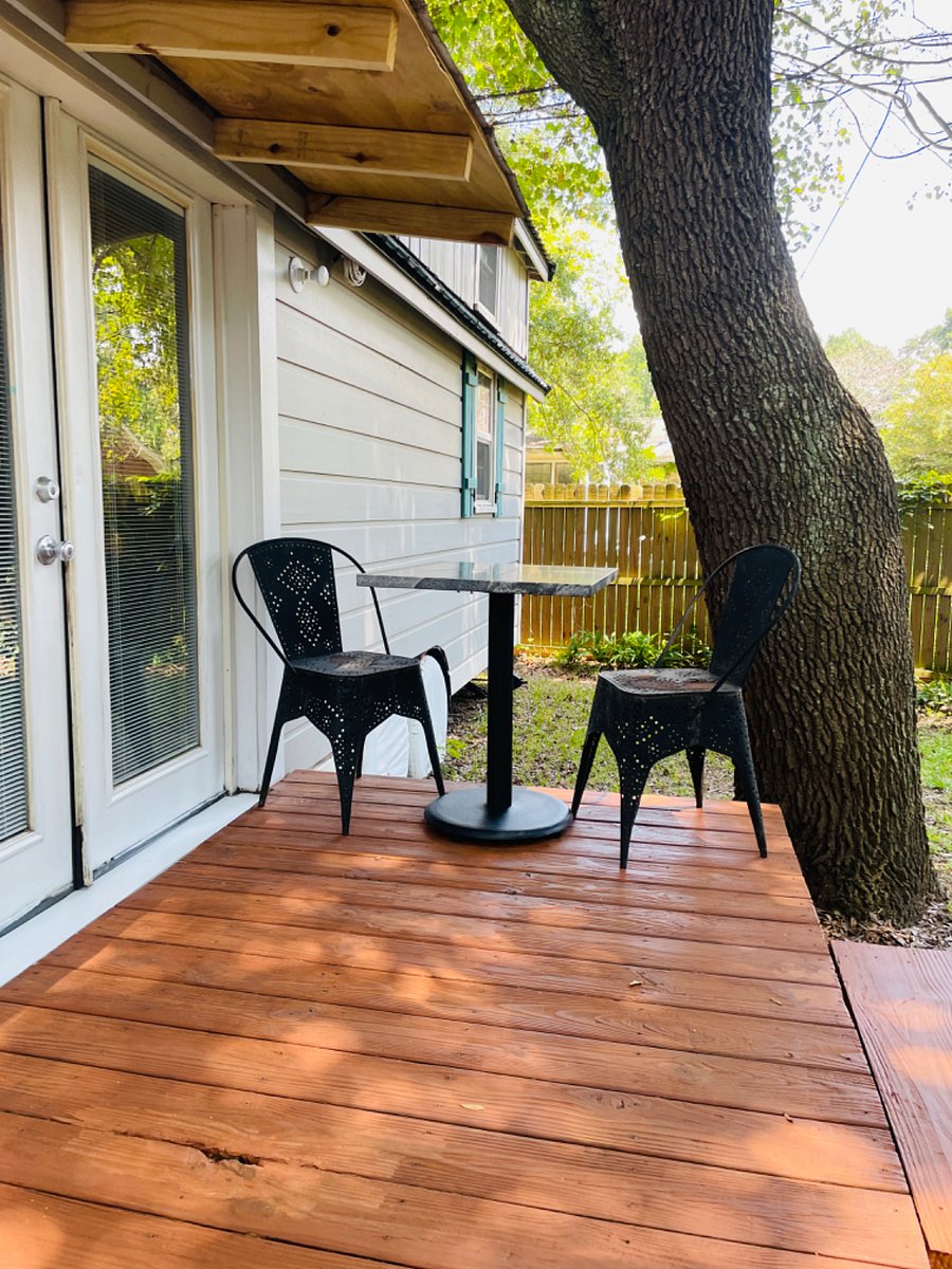 Private outdoor space with fenced-in backyard 