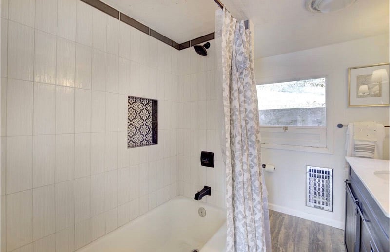 Updated bathroom with stylish updates!
