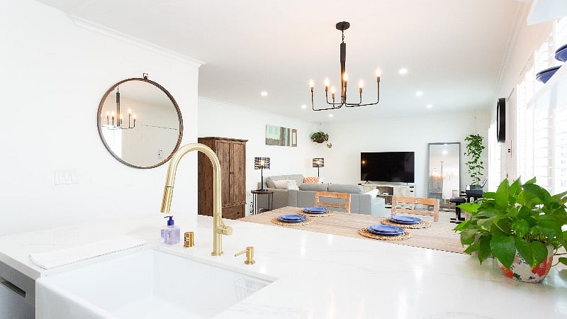 Open space living room