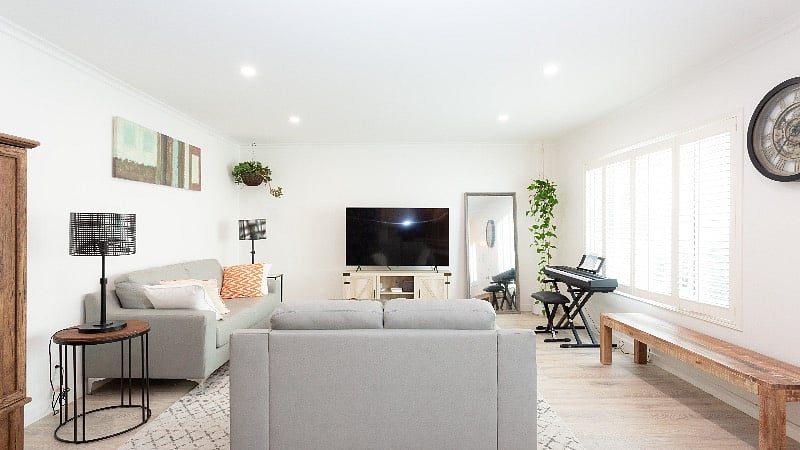 Open space living room