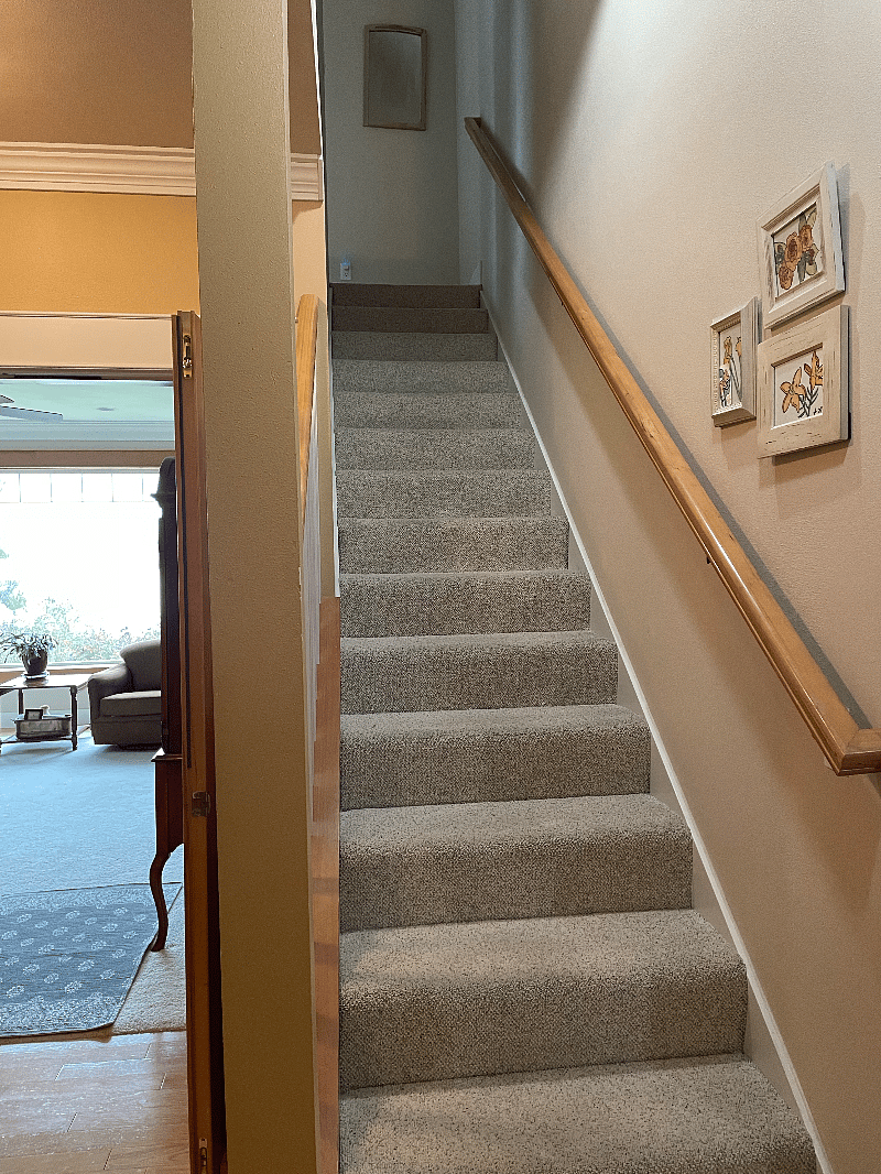 Stairs going to second story.