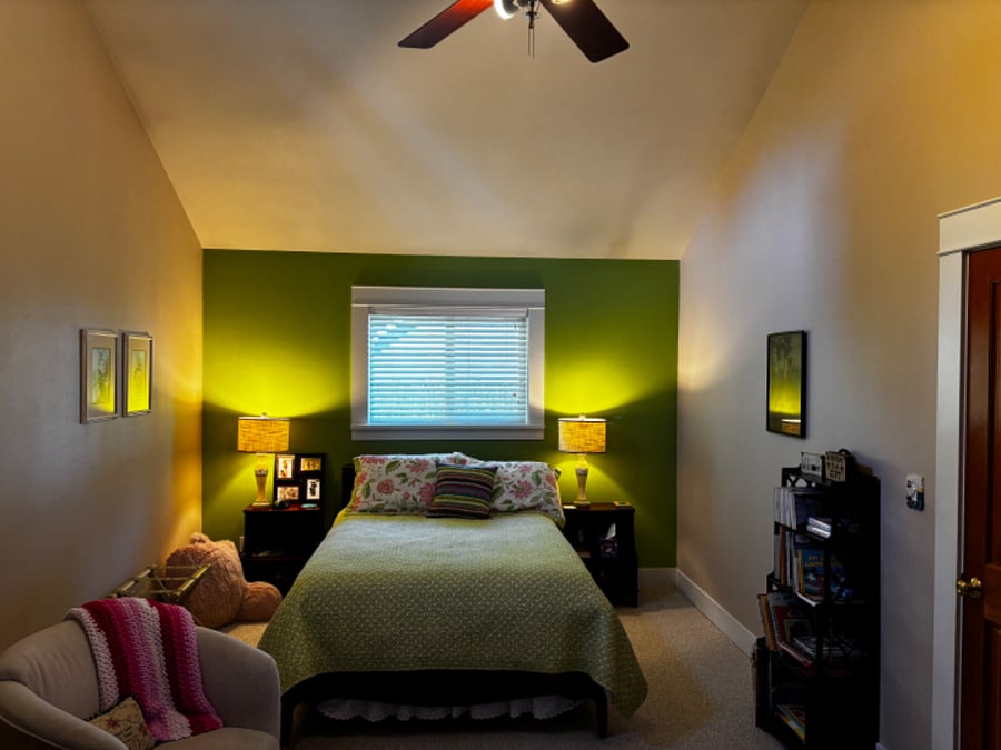 Large second bedroom suite.