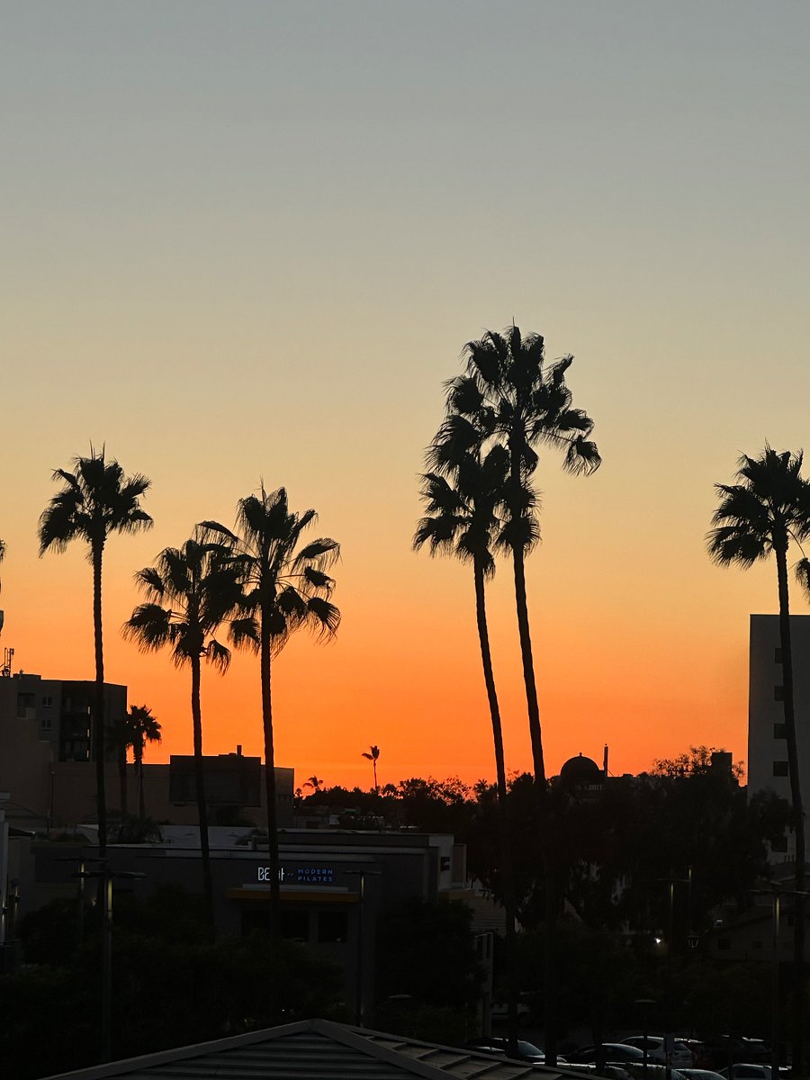 Sunset from the balcony