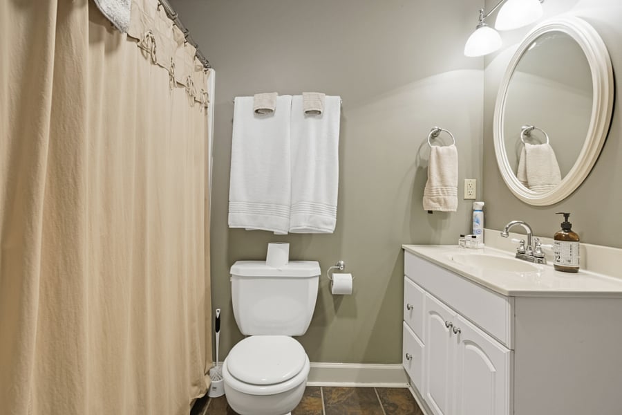 Bathroom in daylight basement