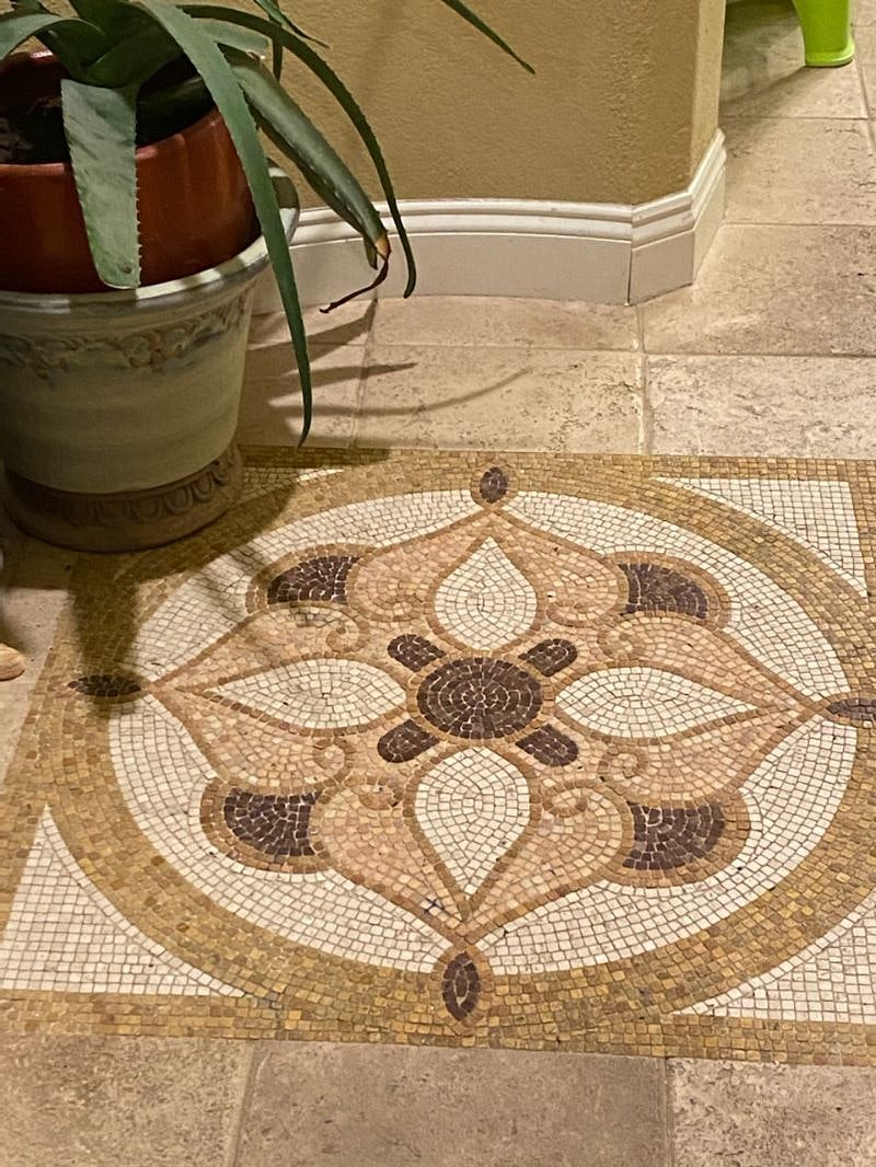 TILED FLOOR IN MASTER BEDROOM BATHROOM