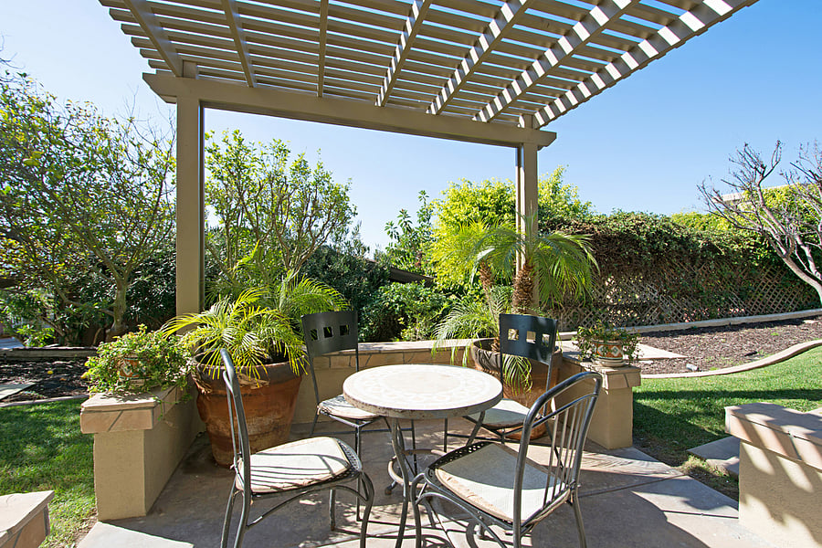 Private patio off of the bedroom.