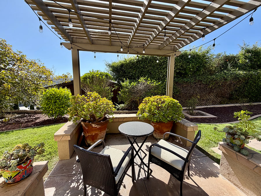 Private patio off the master bedroom