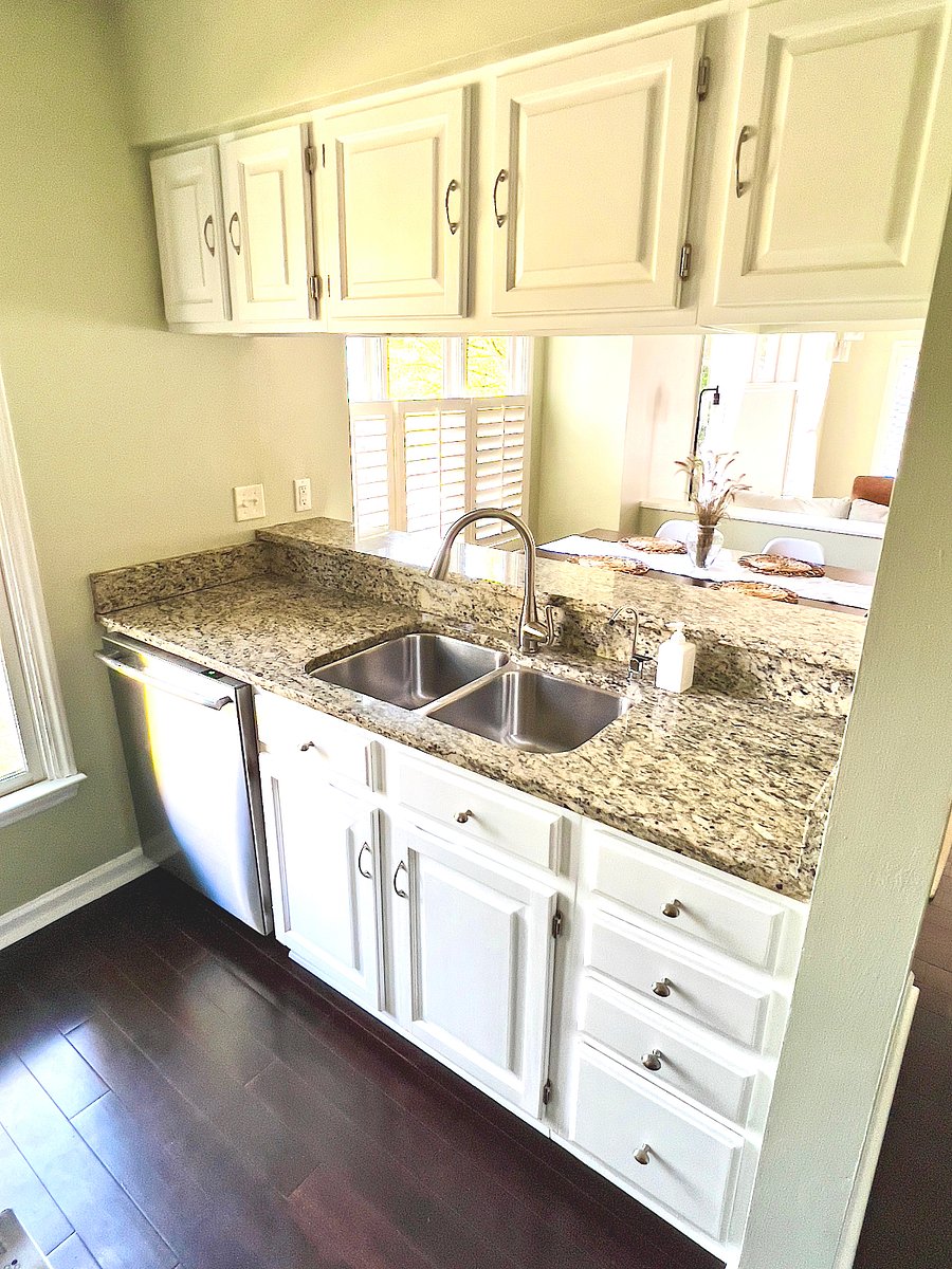 Abundant cabinets provide plenty of space for both the professional chef and occasional cook.