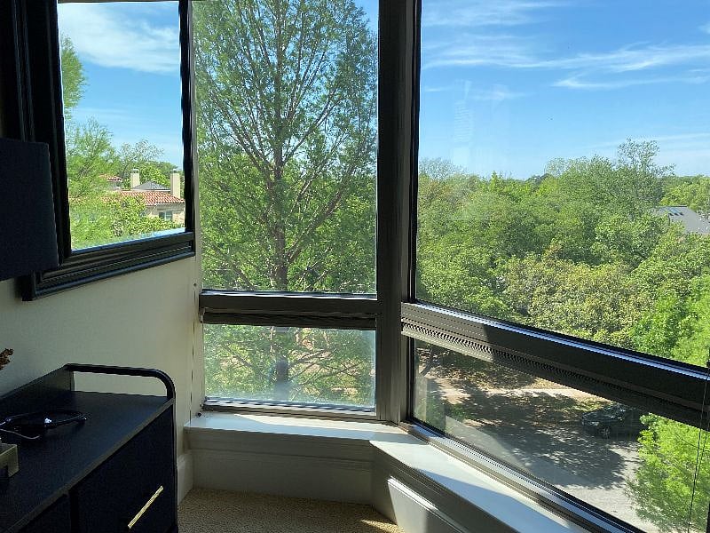 View and lots of windows in unit.