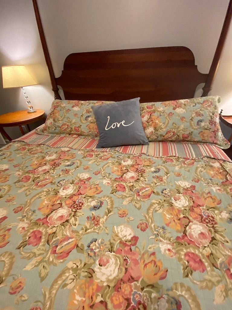 The master bedroom has a KING size bed.