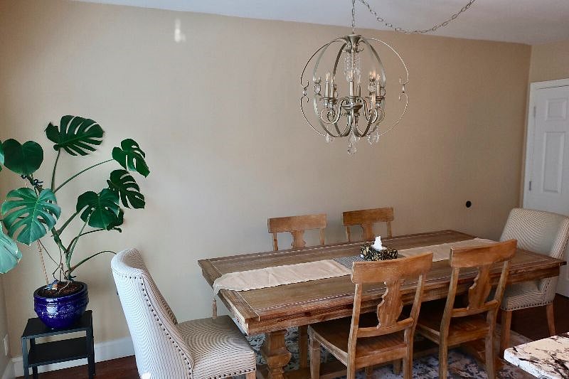 Large dining table for all your hosting needs.