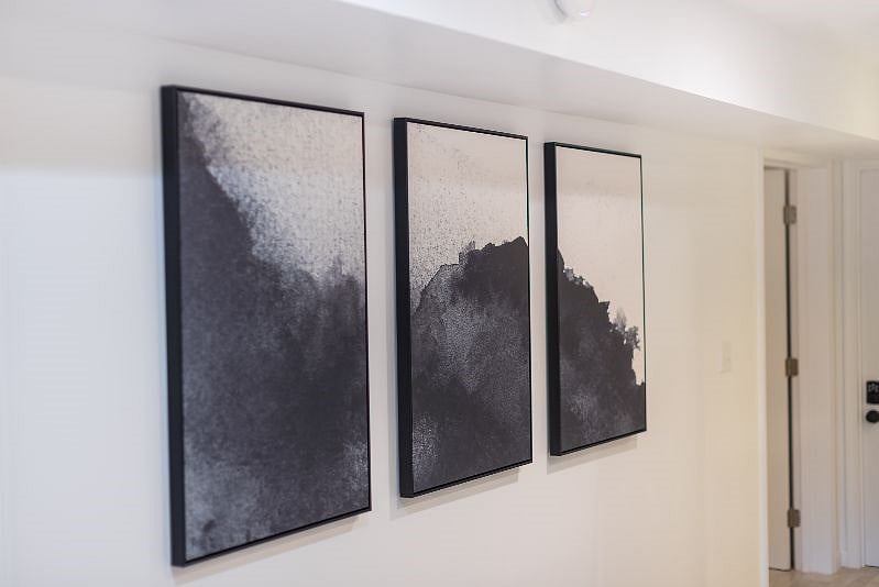 You'll find bright, modern touches throughout the apartment. We really had fun with the decorating!