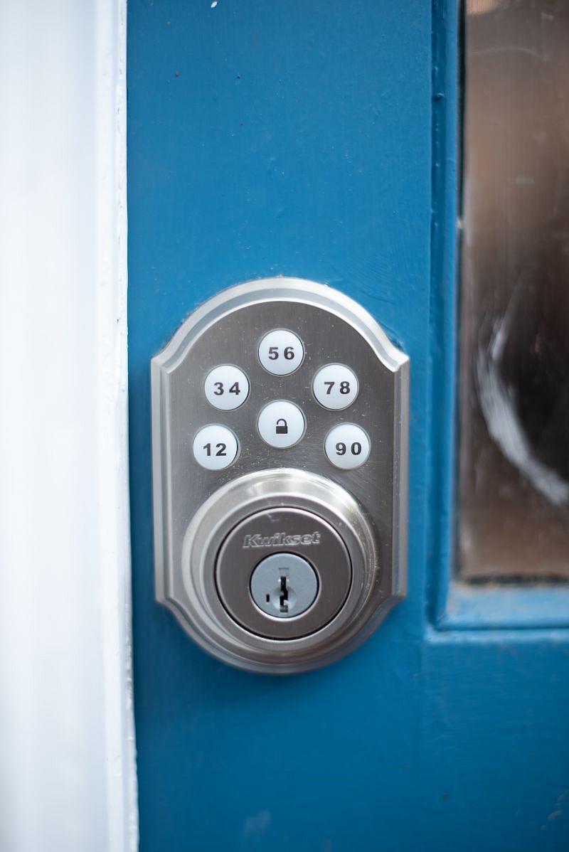 You'll get a custom code the morning of check-in that will allow you to enter and exit the apartment at your convenience.