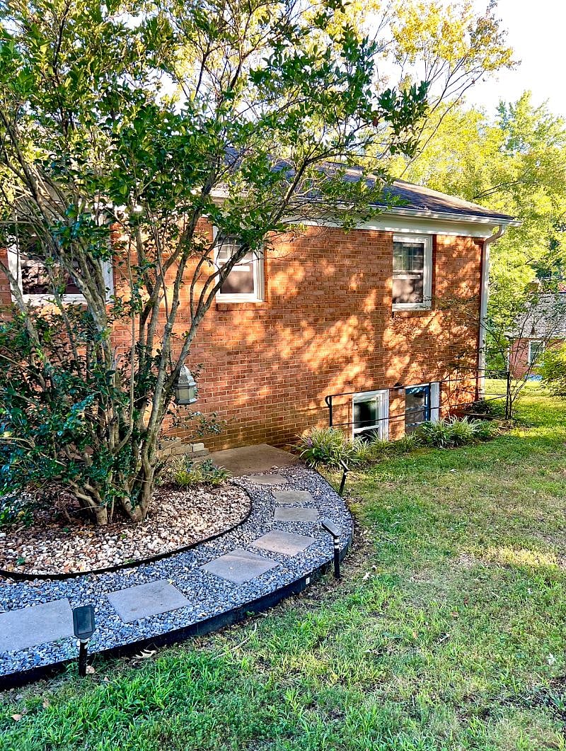 For reference, this is the entrance to the basement apartment (not handicap accessible). There is a single flight of steps leading from ground level to the apartments entrance.