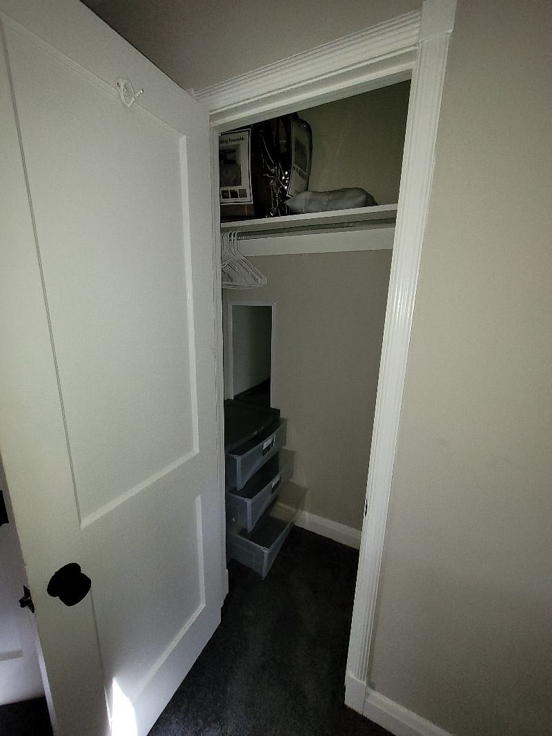 Closet setup for both bedrooms 