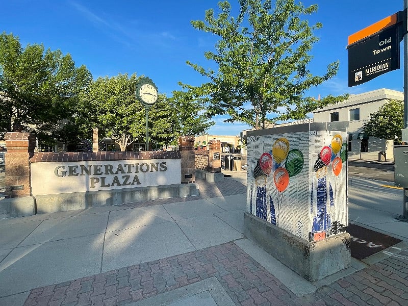Generations Plaza-come see the Christmas tree in December and some music in the summer!