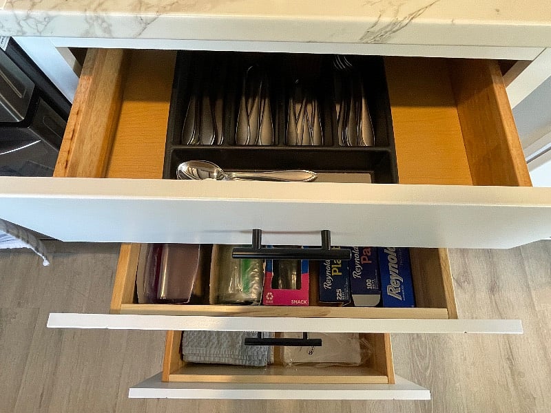 Fully stocked kitchen