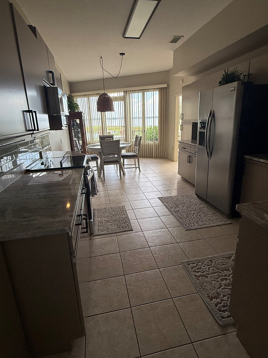 Downstairs Kitchen with a beautiful lakeview