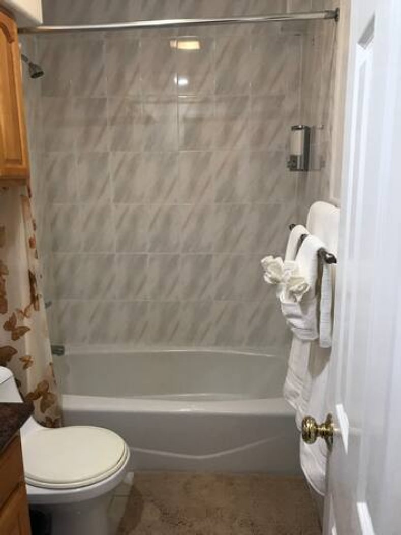Bathtub for soaking after long day of work or study