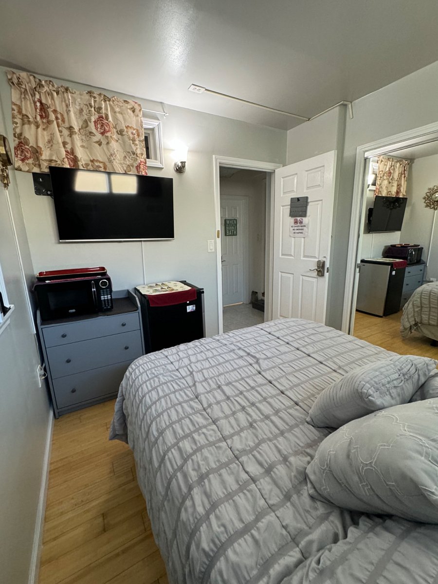 Your Private Bathroom is a few steps away across the hallway