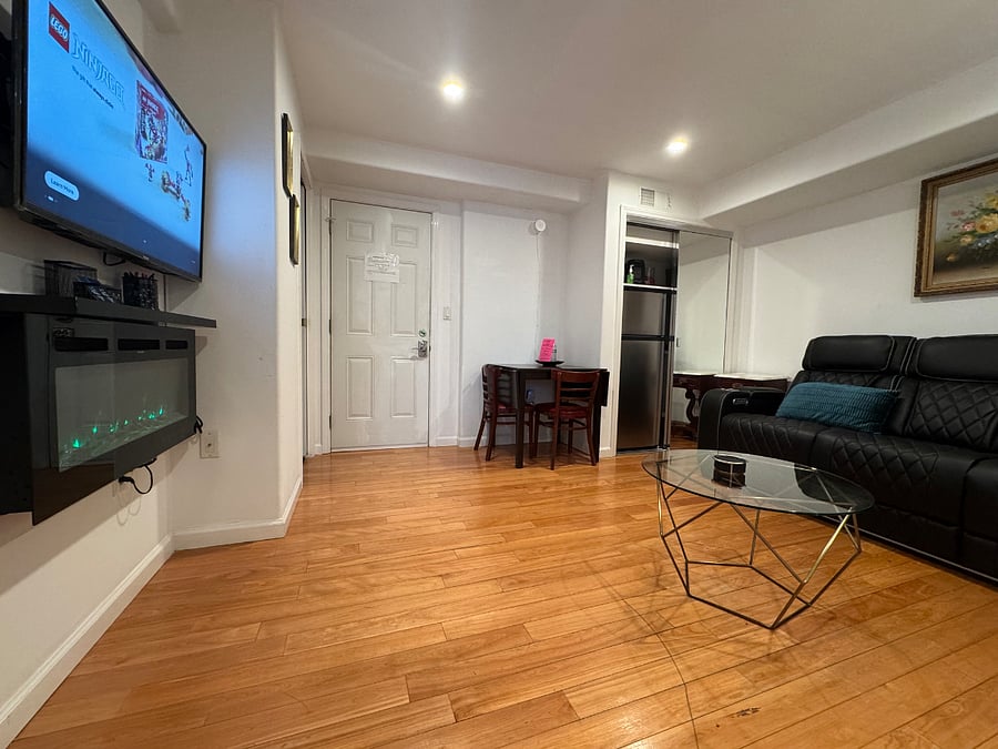 Lounge and Relax in the reclining sofa while watching your favorite show or movie in front of the warm and cozy electric fireplace!