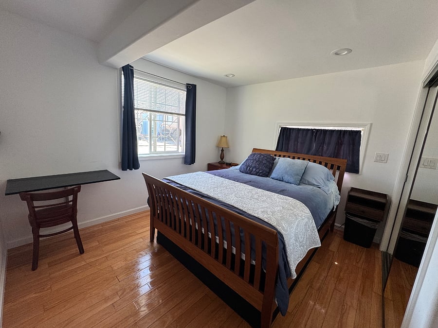 Bedrooms have a comfortable Queen size beds for a good night rest. Each bedroom has a fold down workstation with High Speed Fiber Optic Wi-Fi