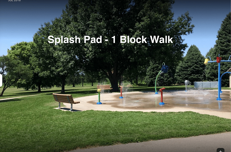 One of the nicest parks in Iowa City is 1 block away