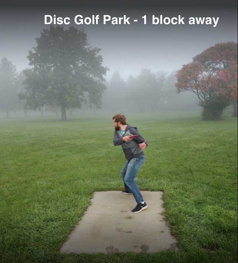 One of the nicest parks in Iowa City is 1 block away