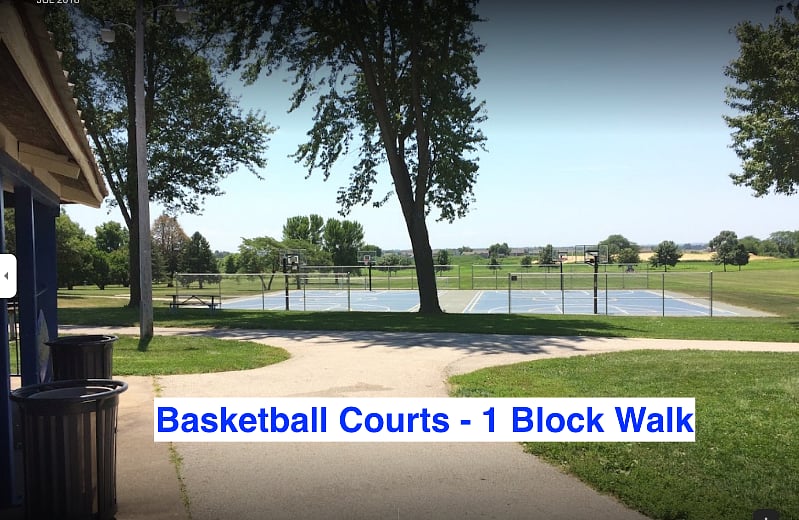 One of the nicest parks in Iowa City is 1 block away