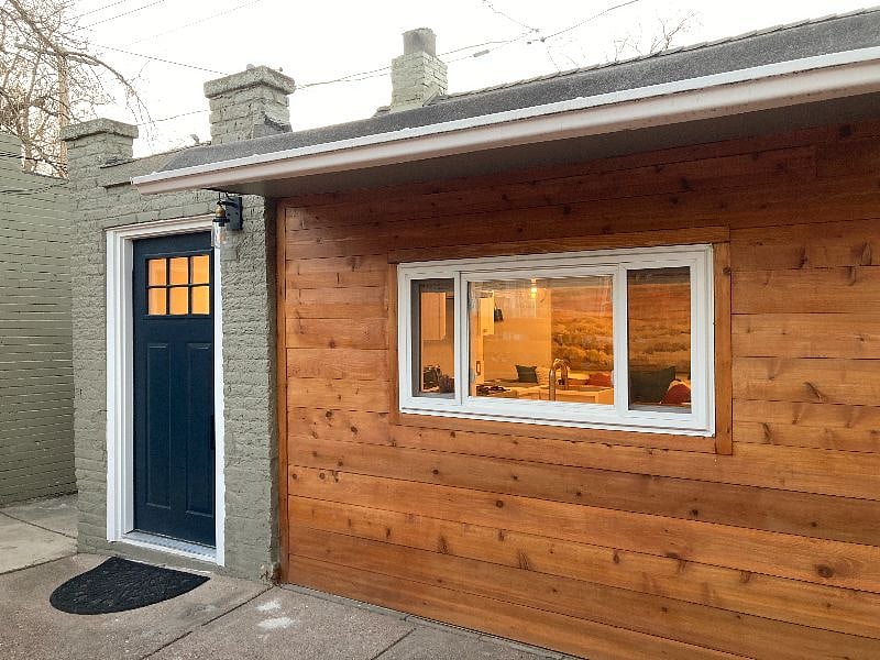Entrance and Covered Patio Area