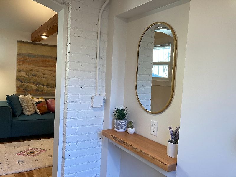 Foyer Key Drop and Mirror