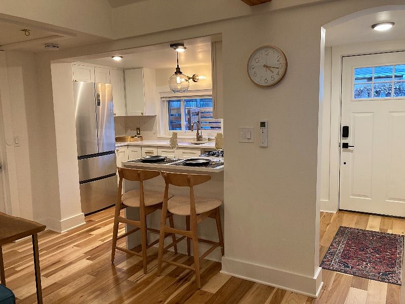 Dining, Foyer, and Kitchen
