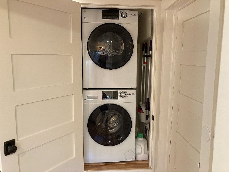 Washer and Dryer stacked