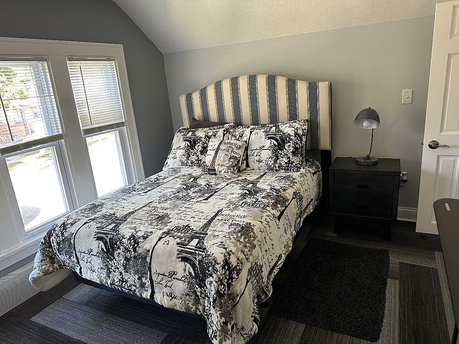 Bedroom #2 with cozy memory foam full size mattress. Fall sound asleep quickly