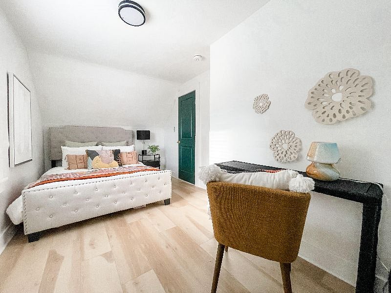 Private 3rd floor suite with very comfortable king size bed and attached bathroom