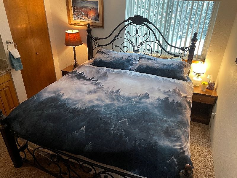 Main Bedroom.  King size bed.