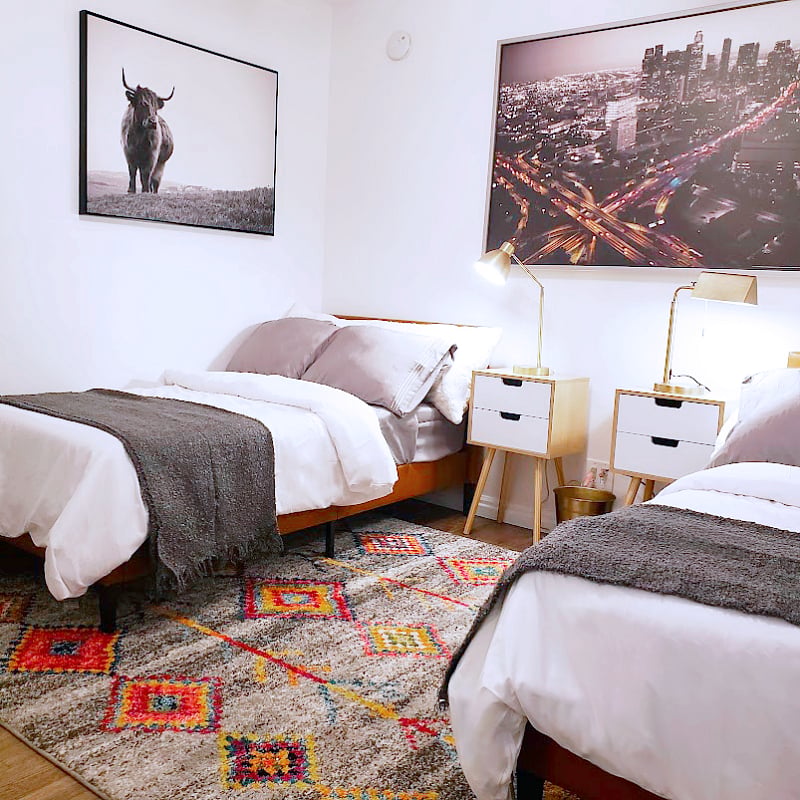 Room #2 with 2 Single beds