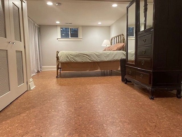 Queen size Tempurpedic bed and armoire with hanging & drawers