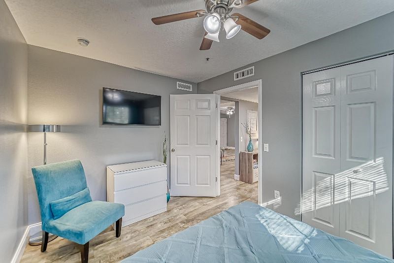 Queen Bed with Dresser and Closet