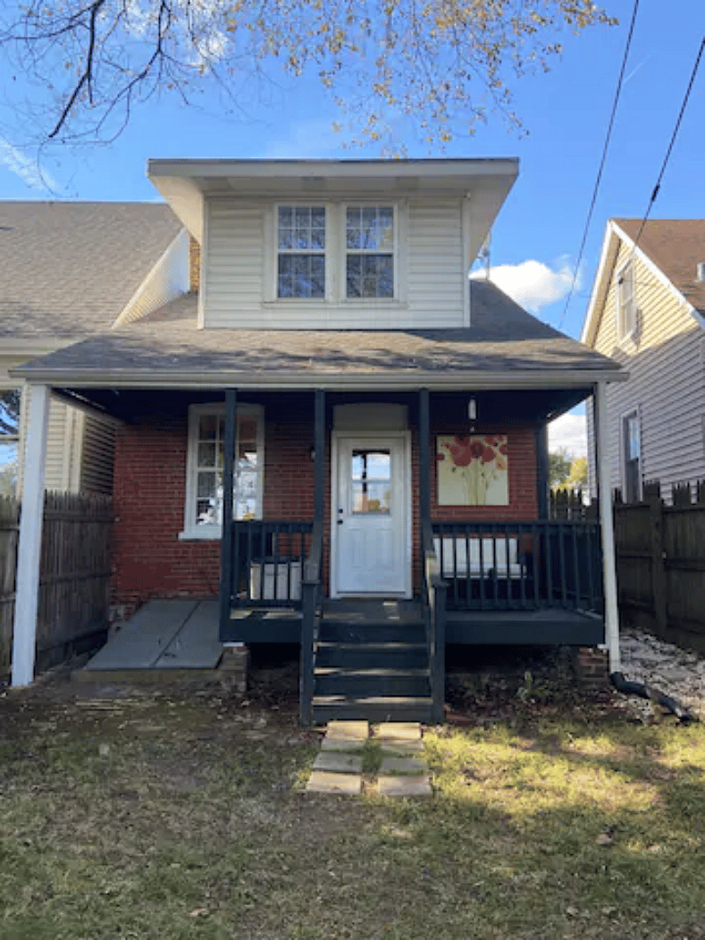 Covered back porch