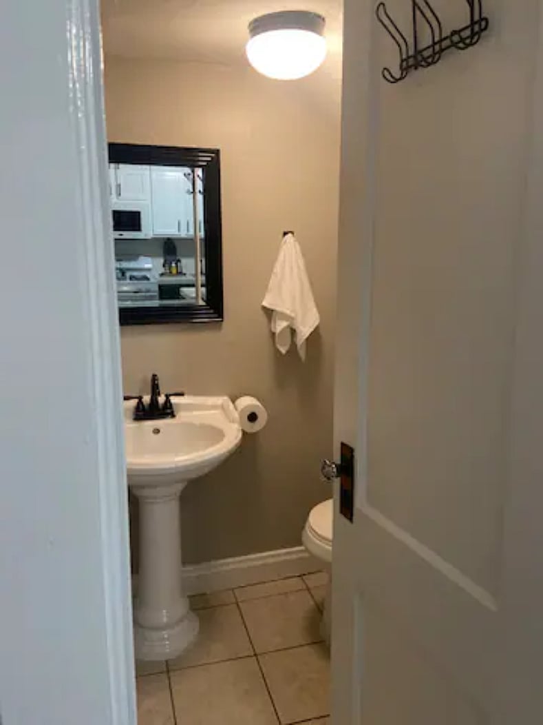 Half bath located on the main level
