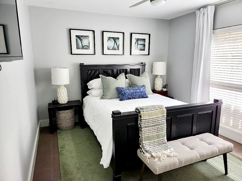 The well-appointed second bedroom  located on the first floor is private and receives good light during the day