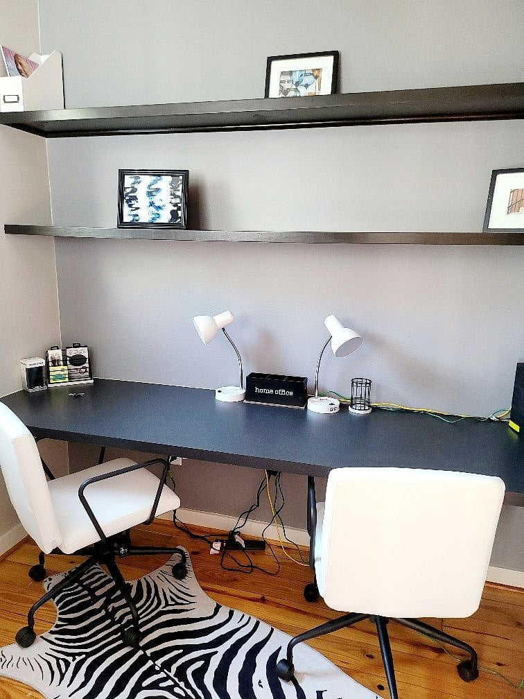 Work from home in the dedicated office 