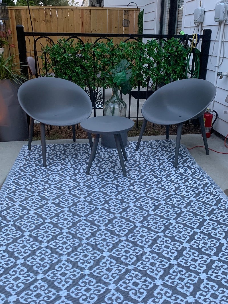 Intimate patio area 