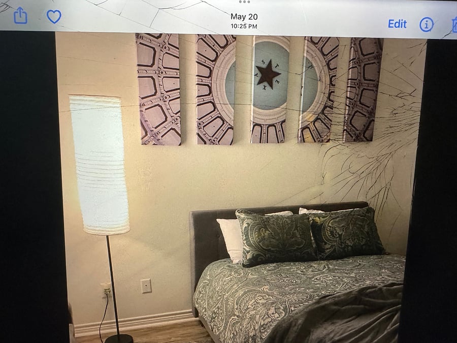 Master bedroom and ensuite, very cozy, comfortable and quiet facing back deck area